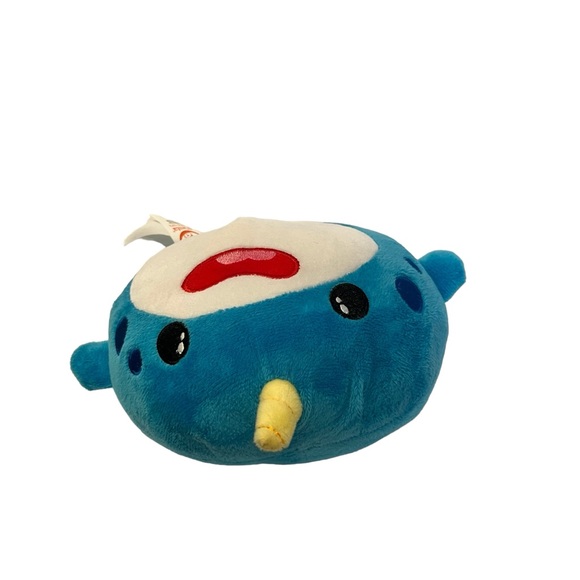 Fiesta Gumballs 2, Plush 8.5" Blue Narwhal - Picture 3 of 4
